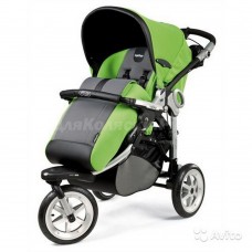 Оригинальный текстиль на Peg Perego GT-3: цвет ЗЕЛЕНЫЙ, КАПЮШОН + СИДЕНИЕ + НАКИДКА НА НОЖКИ